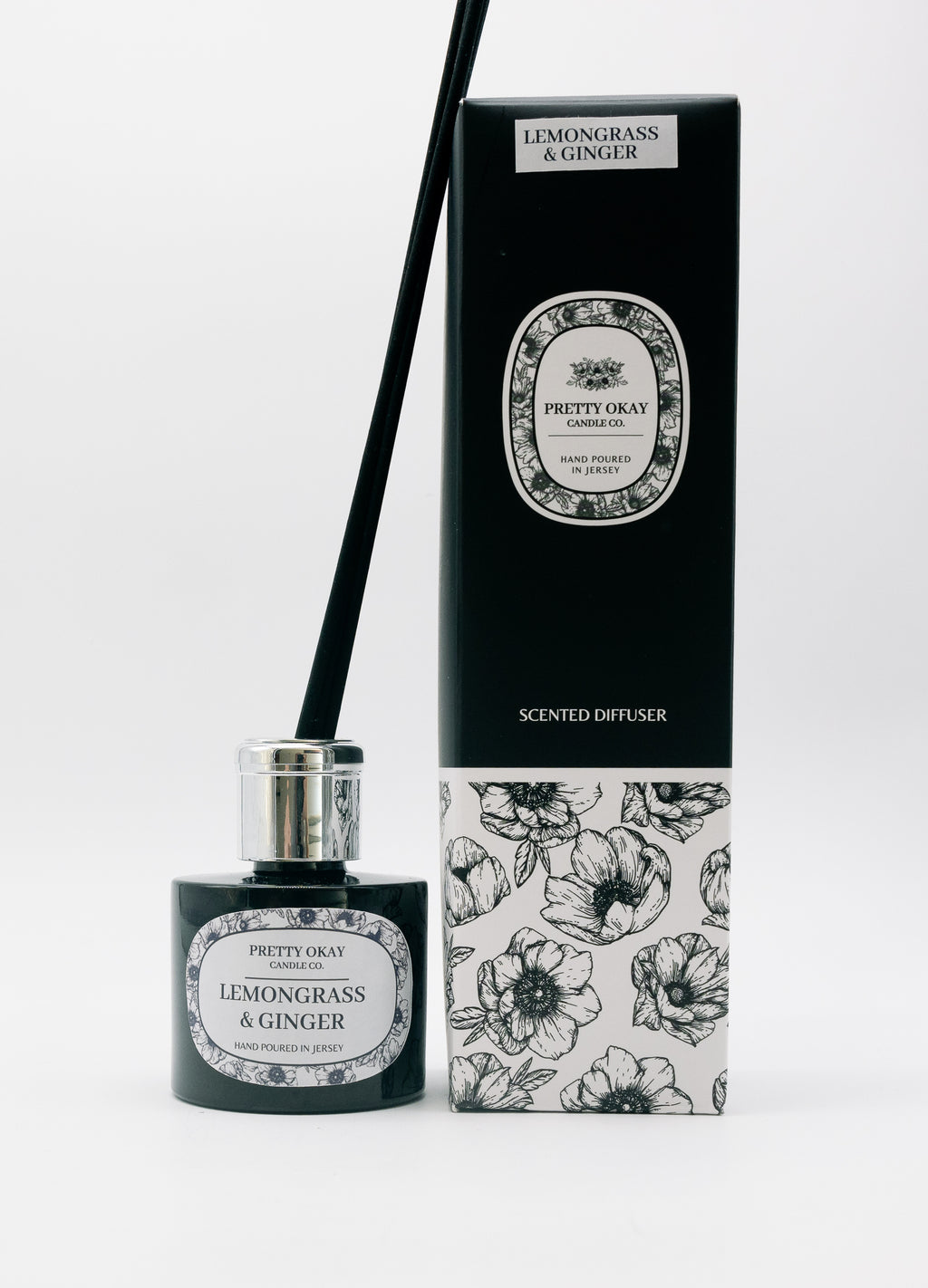 Lemongrass & Ginger Luxury Diffuser 100ml Pretty Okay Candle Co